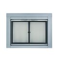 Fireplace Glass Doors Alpine Small Skyline Nickel AN-1010SN